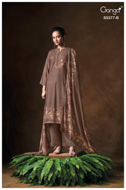 Ganga eloisna 5377 dress materials wholesalers in ahmadabad